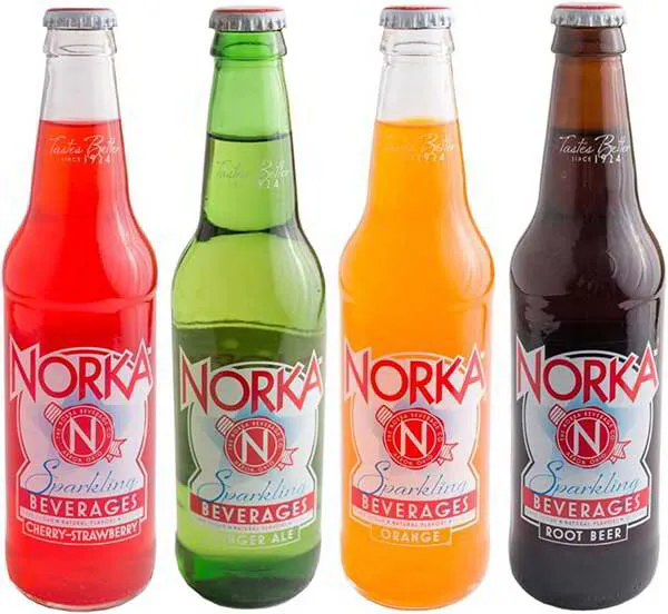 Norka sparkling sodas