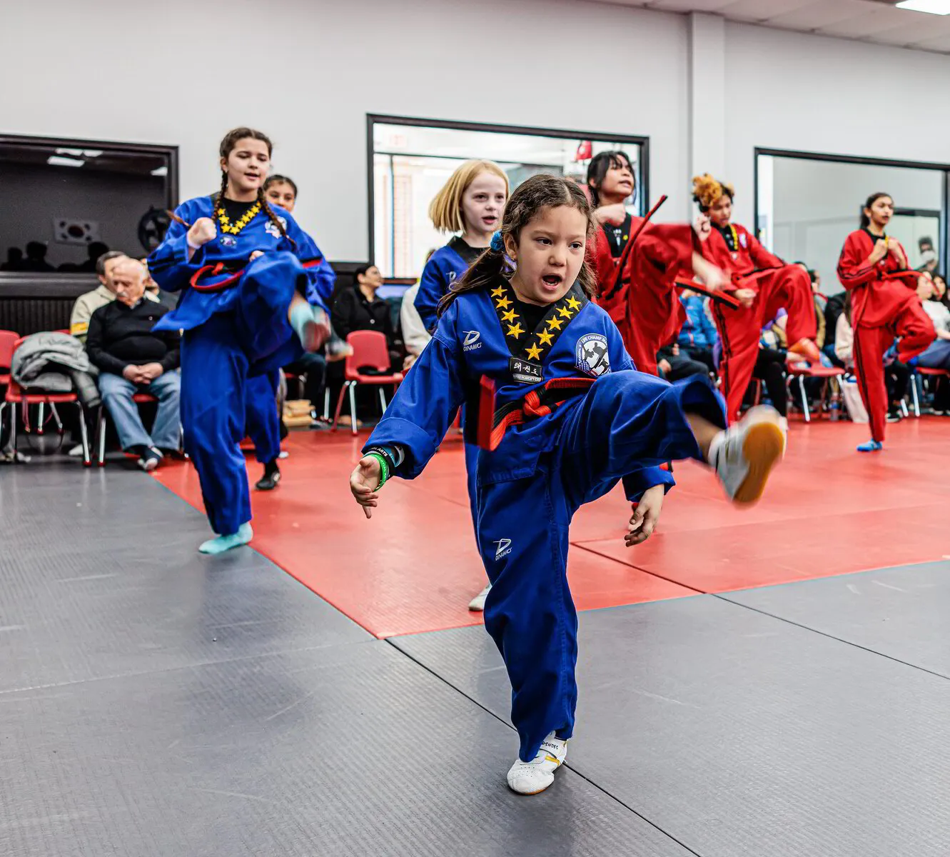 Kids Martial arts help improve self confidence. 
