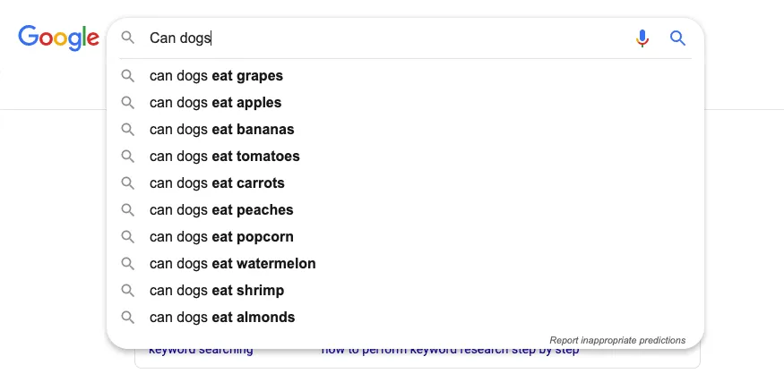 Google’s Related Searches