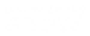 search click grow logo in white