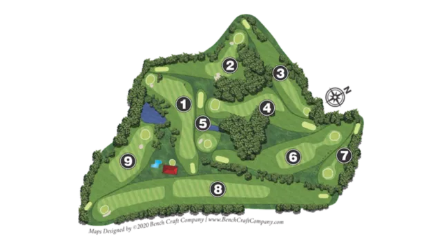 Peachtree Hills Country Club Golf Course Layout