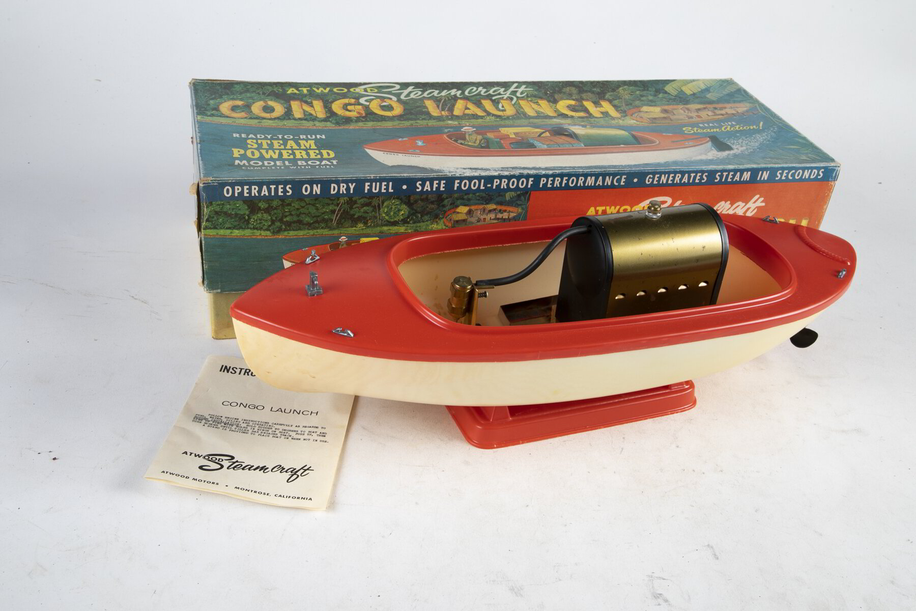 Atwood Steamcraft Congo Launch Toy Steam Powered Model Boat