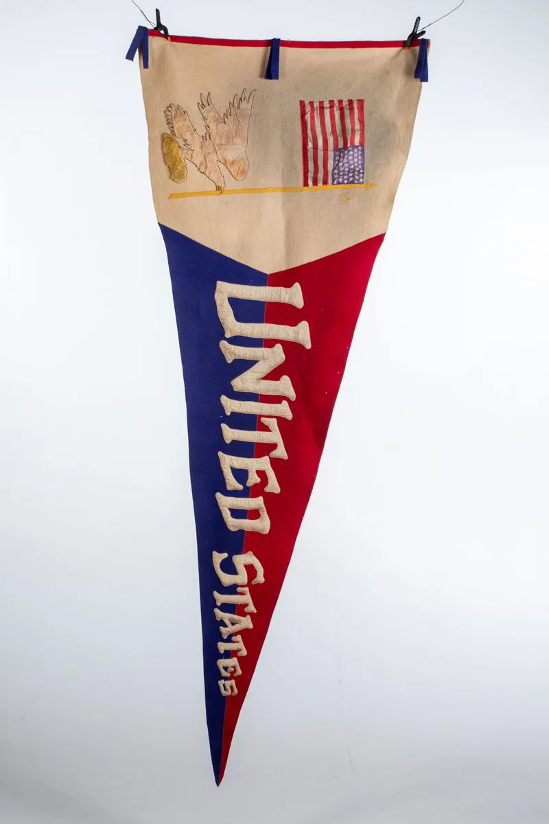  Pennant Flag, united states 48 stars 76" tall, unique,  American eagle 