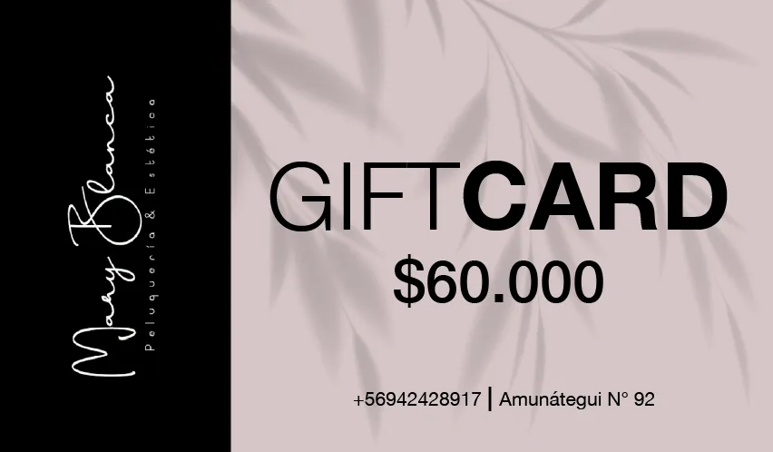 Gift card $60.000