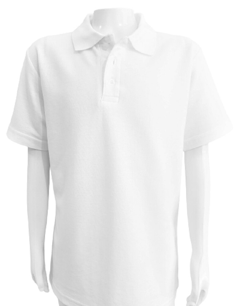 Plain Polo Tee Short Sleeve T-Shirt School Shirts Uniform PE Top Gym Tops Pack of 2 or 4 Boys Girls GW CLASSYOUTFIT 2 X 4X