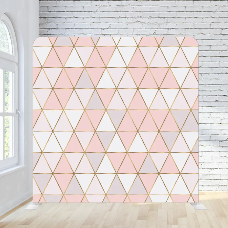 Light Pink Triangles Pillowcase Backdrop