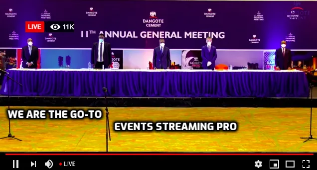 AGM LIVE STREAMING COMPANY IN LAGOS NIGERIA