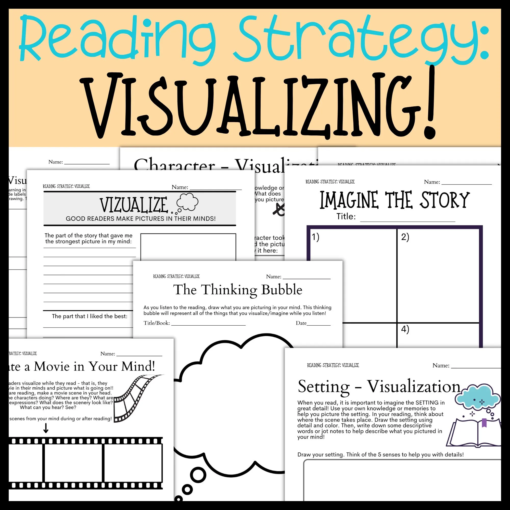 Reading Comprehension Strategy - Visualizing, Visualization Activities