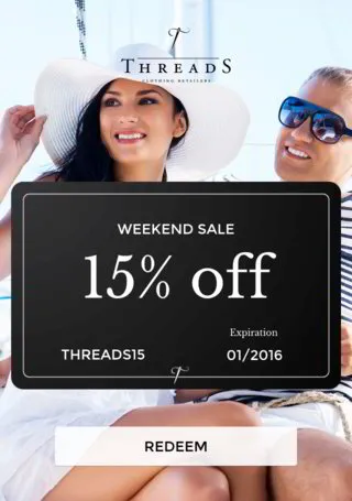 Threads: 15% Off