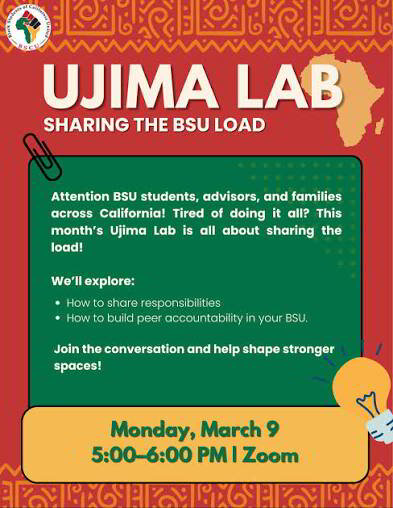 Ujima Lab Session | Black Students of California United