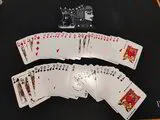 PLAYING CARDS - ORIGINAL VINTAGE KEM - CLUB CASINO BLACK/BURGUNDY - DOUBLE