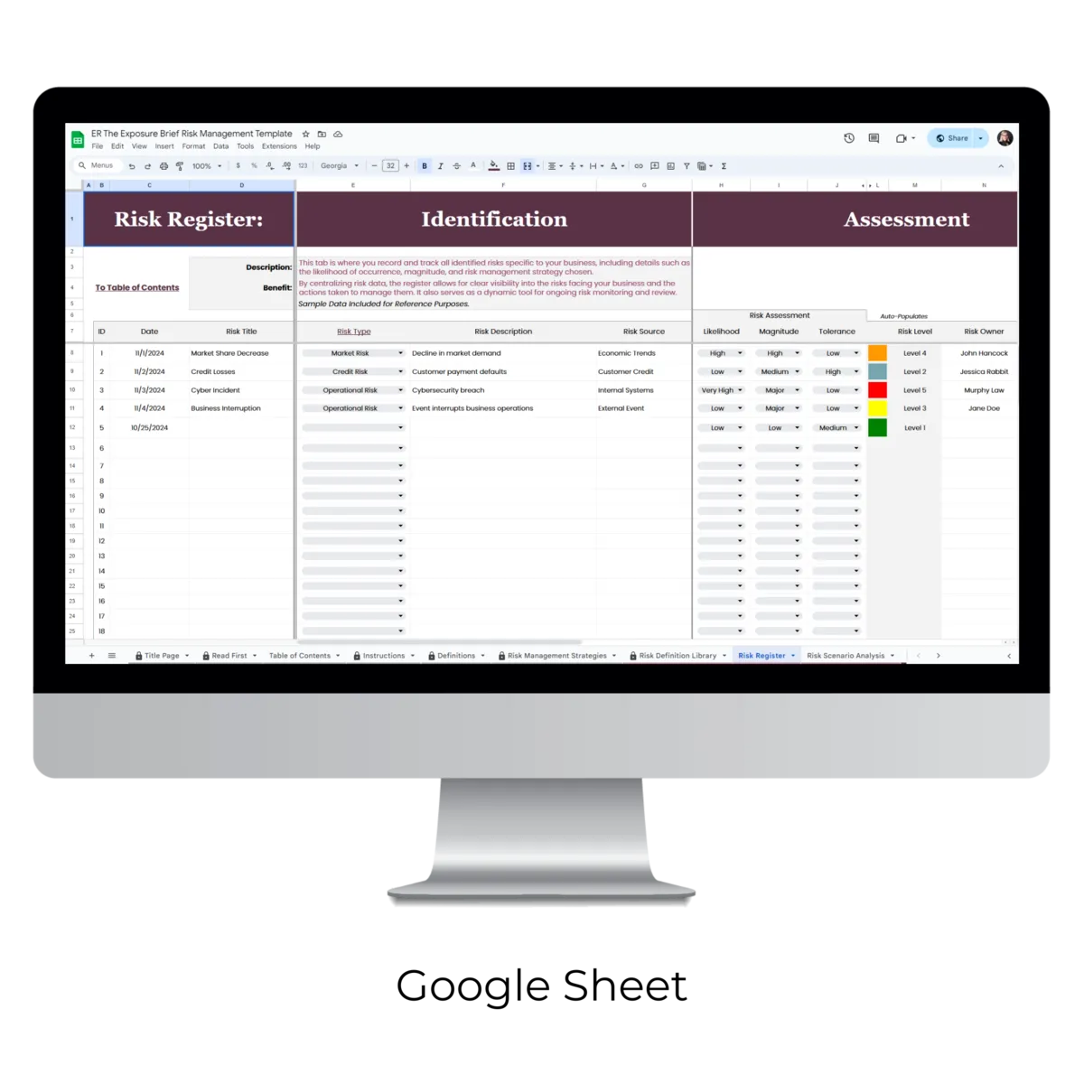 The Exposure Brief: Risk Management Template