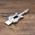 Metallic Guitar USB Flash Drive Key Chain