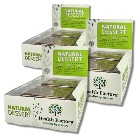 3 кутии натурален суров десерти HealthFactory