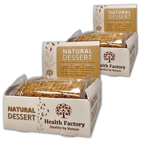 2 кутии натурални карамелени барчета HealthFactory