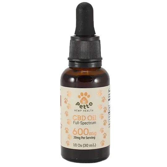 PETTO CBD OIL 600mg /MASCOTAS