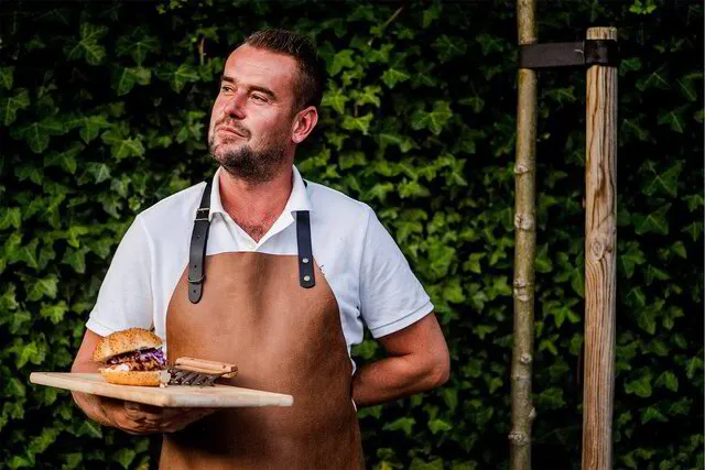Leder Grillschürze Grillschürze BBQ Mit Leder &am Produktbild-Vorschau 6