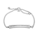 Adjustable Ladies Bracelet with Diamante (Gold or Silver)