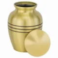 Brass & Pewter urns 5 inch