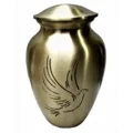 Brass & Pewter Cremation Urns - 8 inch