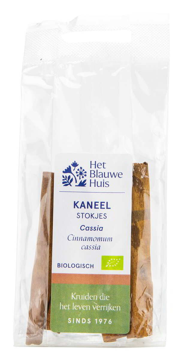 Kaneel Cassia Stokjes Bio 10g Het Blauwe Huis