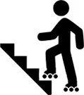 Jazda na rolkach - schody