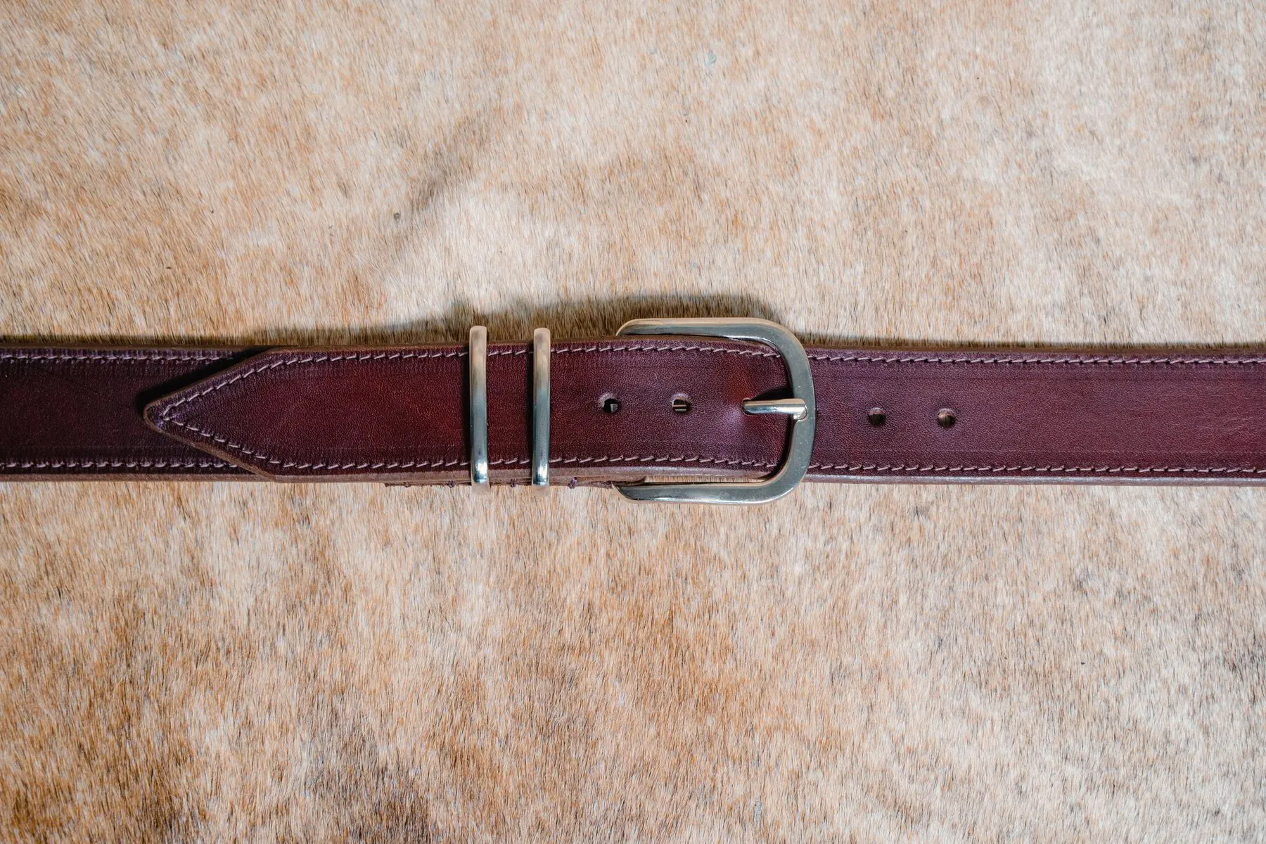 1 1/2" Dress Leather Belt : Brown, CLEARANCE