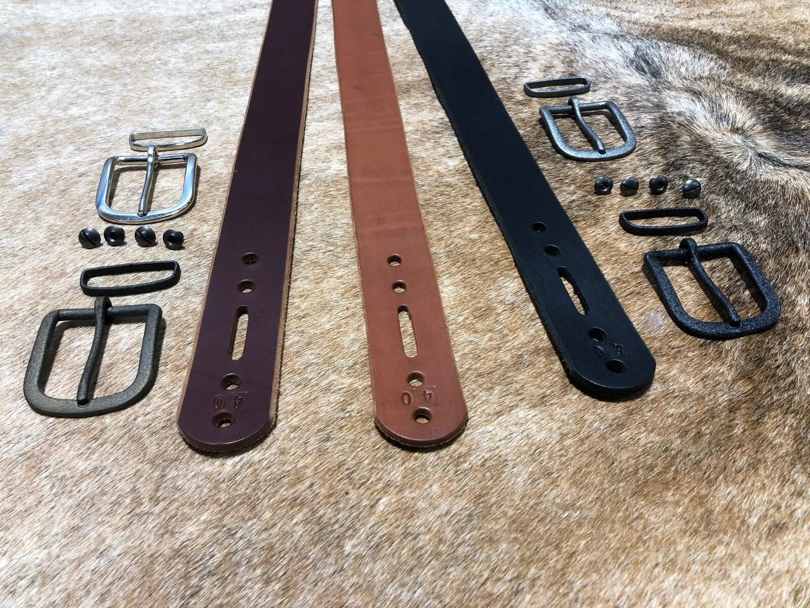 1 1/2"  Leather Belt Casual: Strap Only