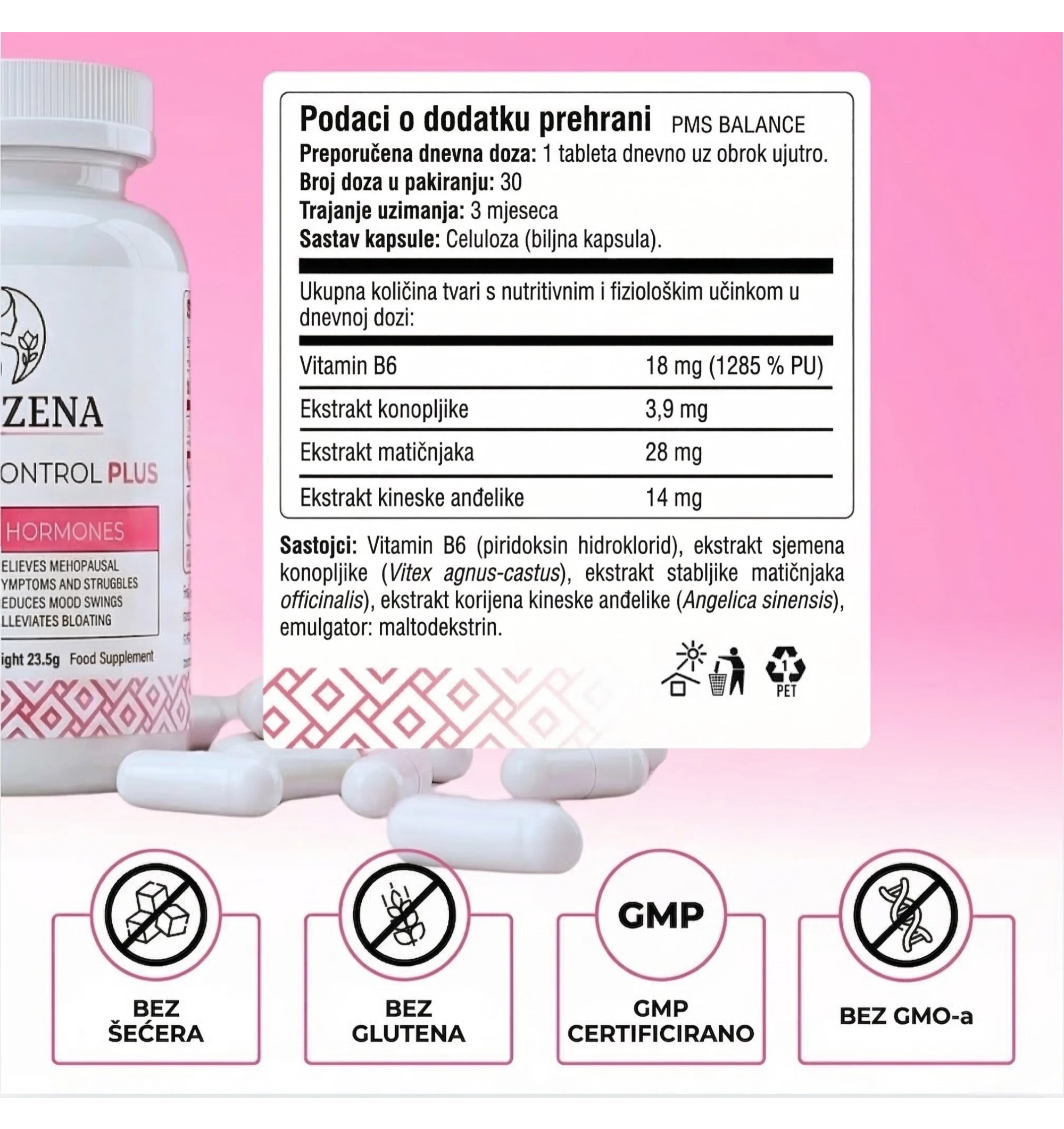 Hormone Control Plus - Podrška za žene tijekom menopauze i perimenopauze
