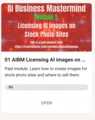 01. AIBM Module: Licensing AI images on Stock Photo Sites