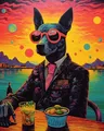 One Midjourney prompt V 5.1+5.2 "Coolest Pulp Art Animals" | Animals poster prompt | AI art