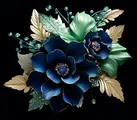 30 Midjourney tumbler prompts 3D Colorful Flowers