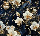 50 Midjourney prompts Seamless Floral patterns