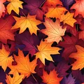 50 Midjourney Seamless Autumn patterns