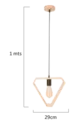 Lámpara Colgante Triangular Moderna