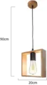 Lámpara Colgante Moderna Cuadricular 