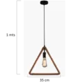 Lámpara Colgante Rustica Triangular