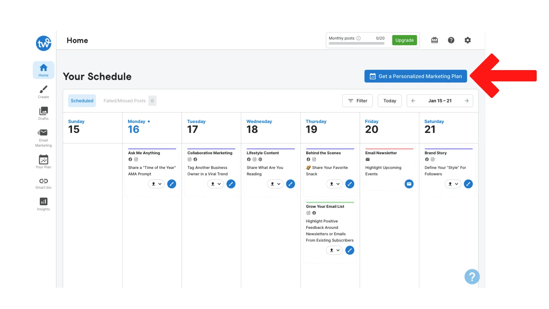 Crafting the Perfect Marketing Plan Using Tailwind Co-Pilot