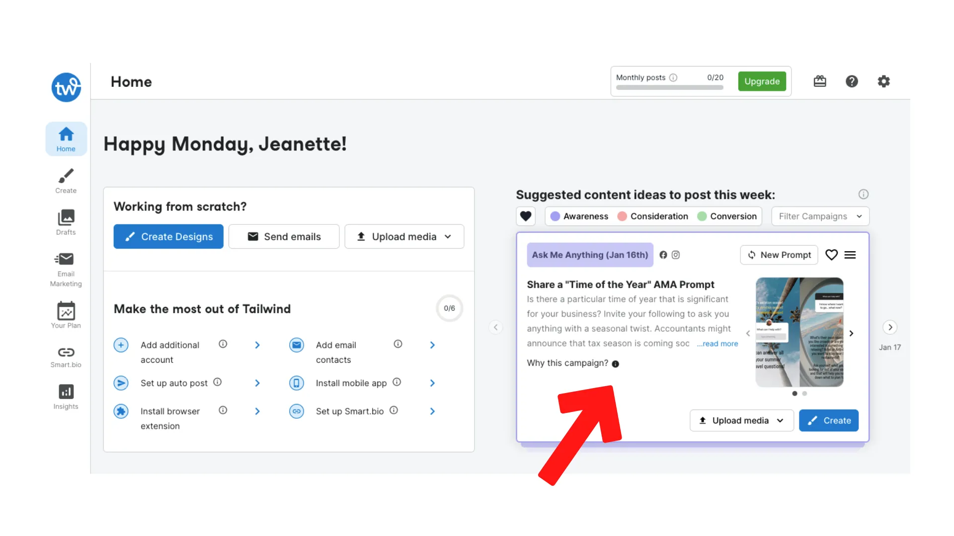 Crafting the Perfect Marketing Plan Using Tailwind Co-Pilot