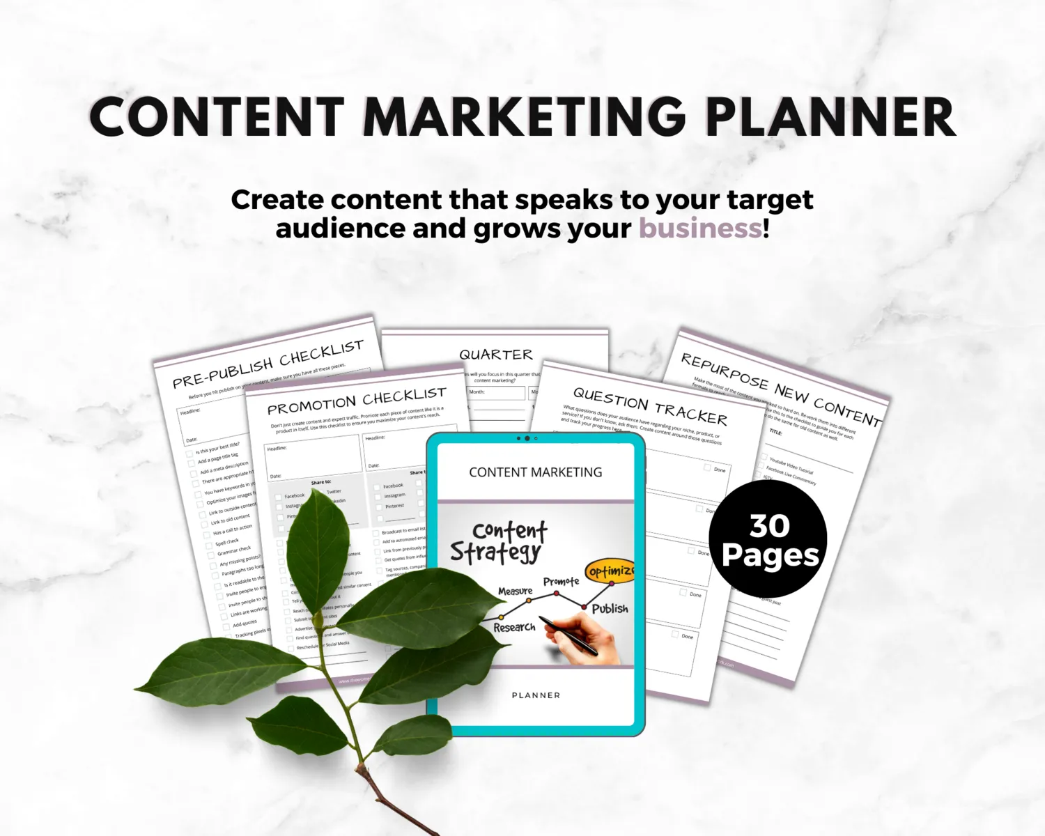 Content Marketing Planner | Boost Engagement, Traffic, and Conversions