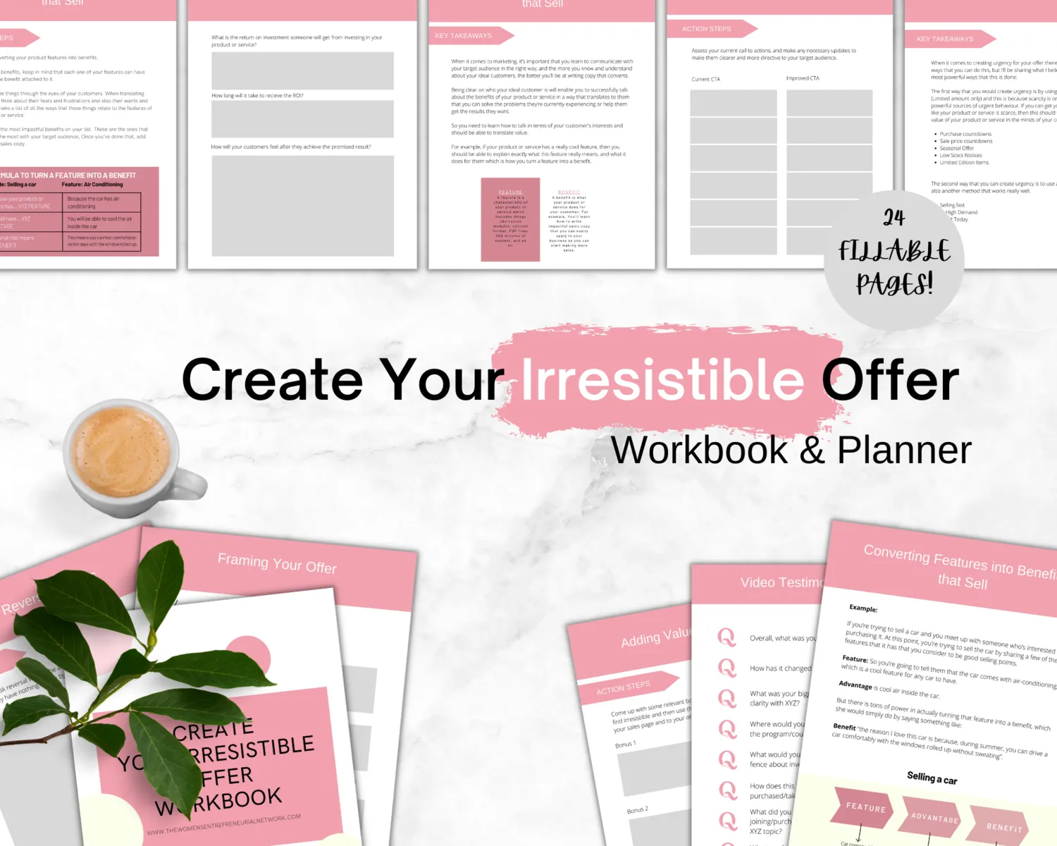 Irresistible Offer Workbook, Planner, and Guide for High-Converting Sales