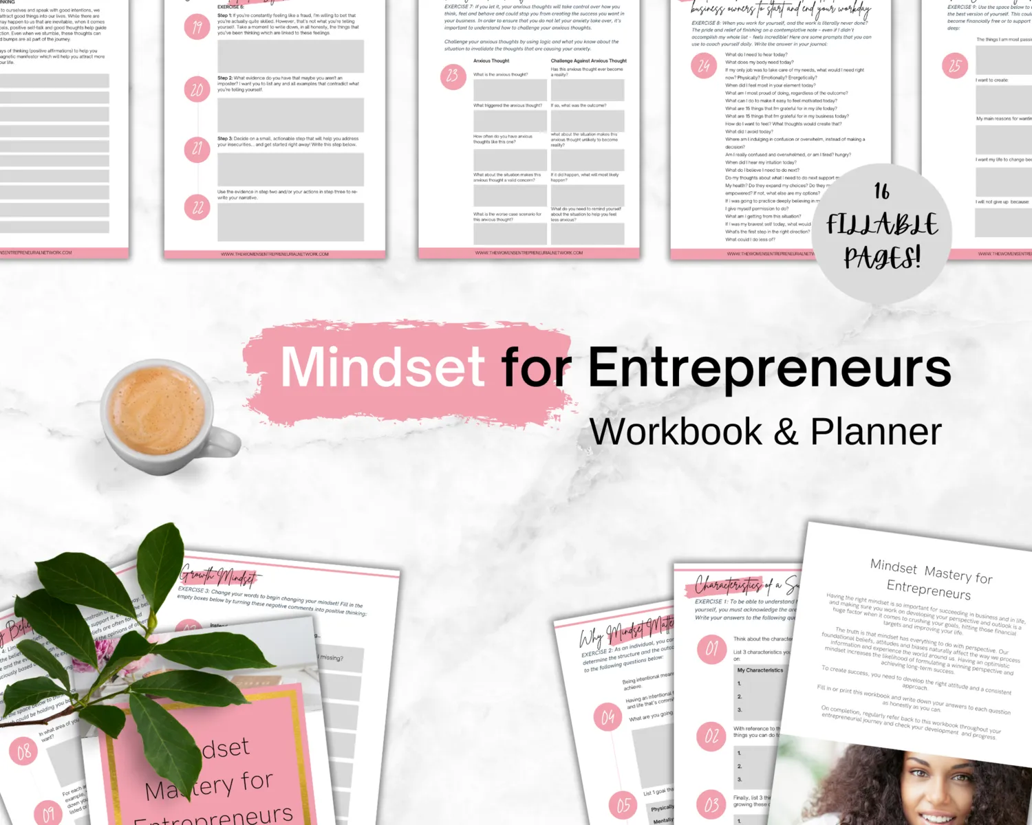 Mindset Mastery for Entrepreneurs: Workbook, Journal Prompts, and Strategies to Crush Your Goals