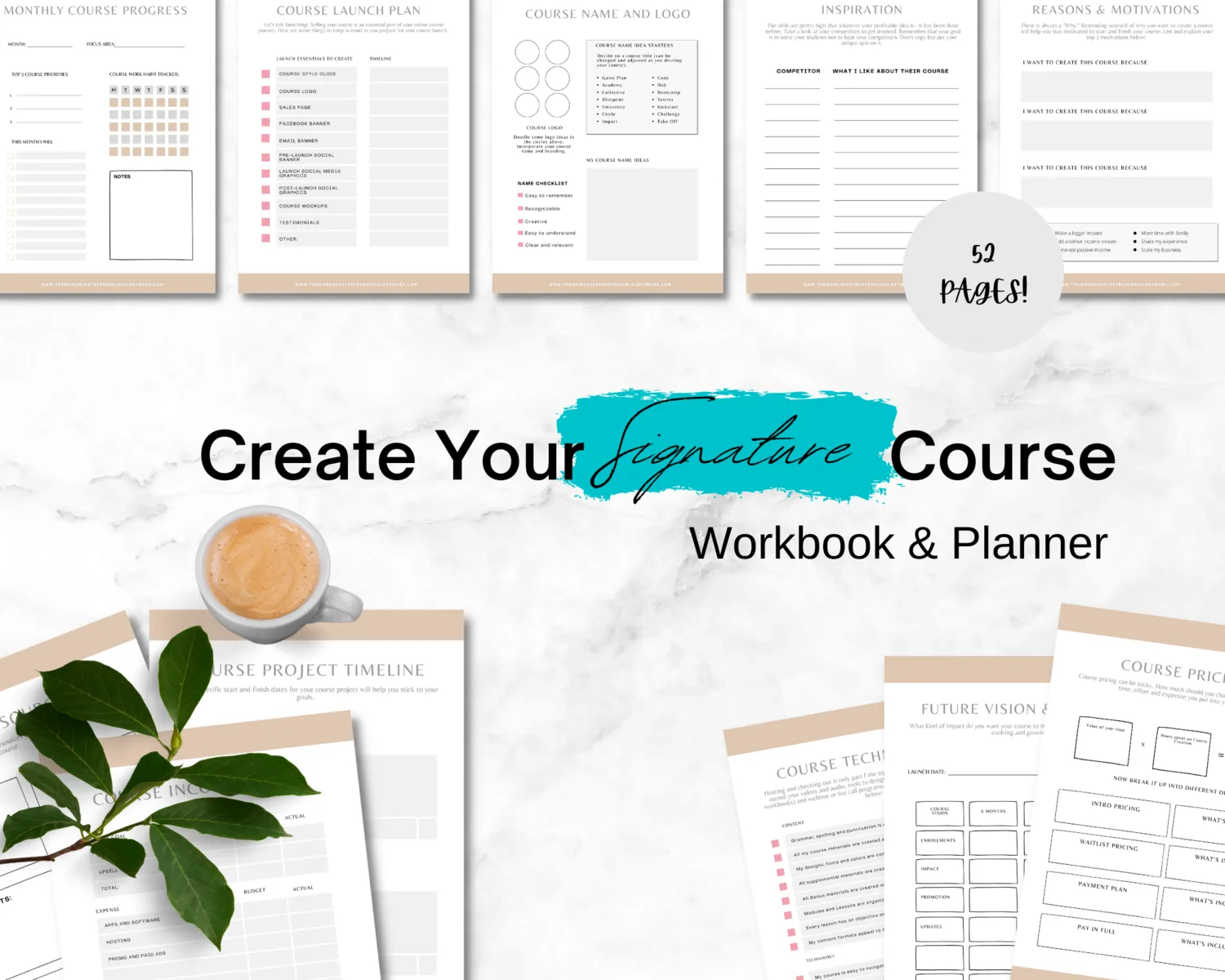 Irresistible Online Course Creation Workbook, Planner, and Sales Funnel Guide