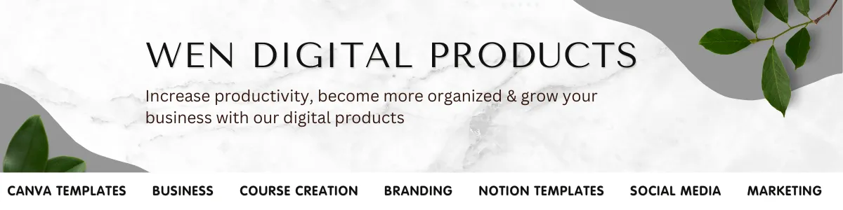 WEN Digital Products Website  Banner