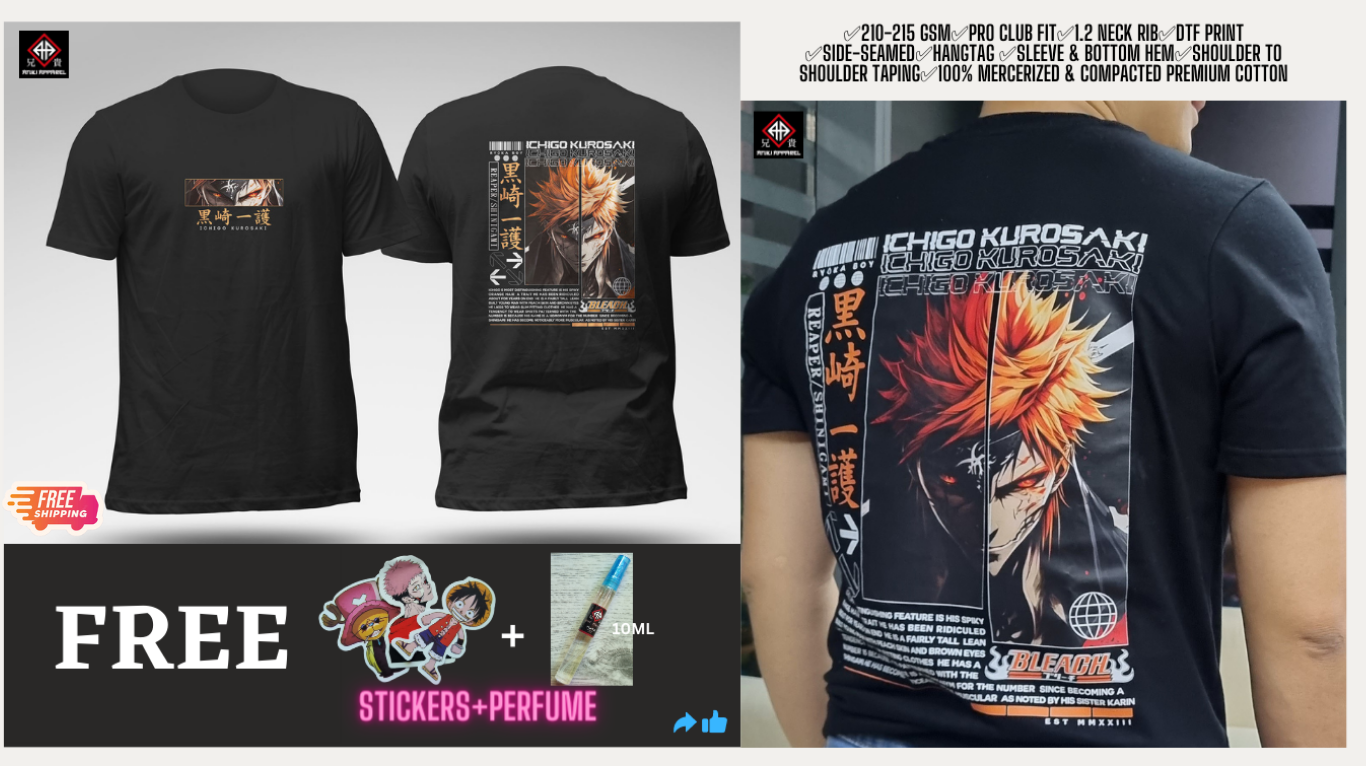 BLEACH ThousandYear Blood War Renji Abarai With Kanji TShirt