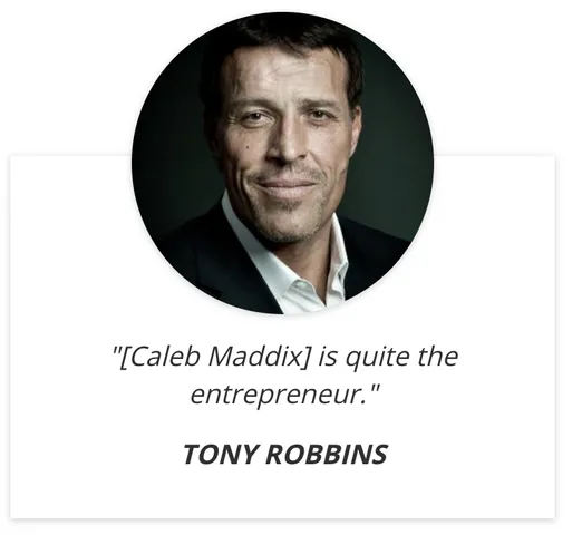 Tony Robbins Speaks On Caleb Maddix