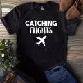 Catching Flights and Feelings Couples T-Shirts