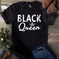Black King and Black Queen Couples Shirts