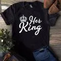Her King and His Queen Couples T-Shirts