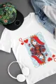 King and Queen of Hearts Couples T-Shirt